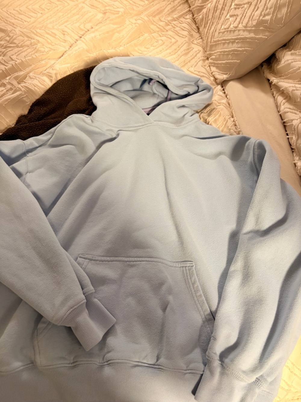 Hollister Light Blue Men's Hooded Pullover Sweatshirt